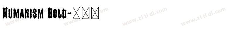 Humanism Bold字体转换